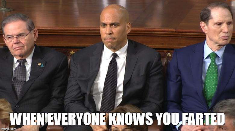 State of the Union Struggles #2 | WHEN EVERYONE KNOWS YOU FARTED | image tagged in democrats,state of the union,fart,farting,farted,i farted | made w/ Imgflip meme maker