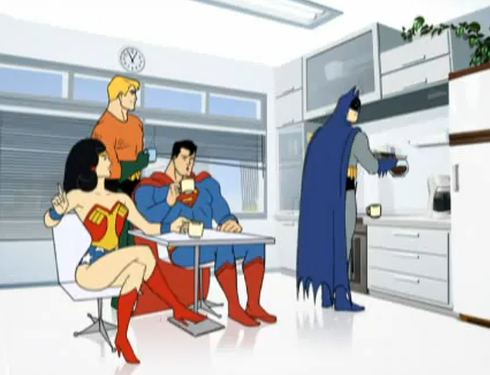 Justice League Break Room Blank Meme Template