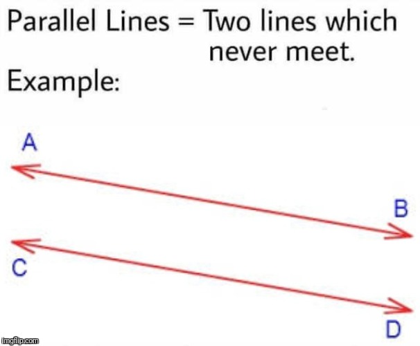 Parallel Lines | . | image tagged in parallel lines | made w/ Imgflip meme maker