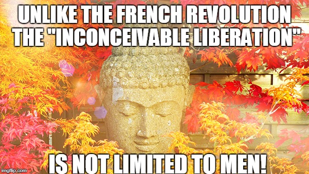 UNLIKE THE FRENCH REVOLUTION THE "INCONCEIVABLE LIBERATION" IS NOT LIMITED TO MEN! | made w/ Imgflip meme maker