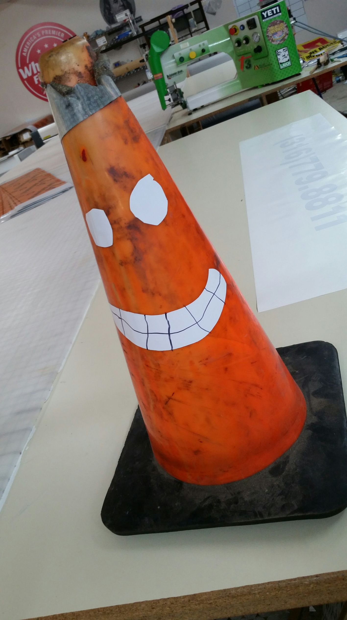 Fred The Traffic Cone Blank Meme Template