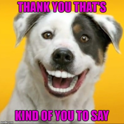 THANK YOU THAT'S KIND OF YOU TO SAY | made w/ Imgflip meme maker