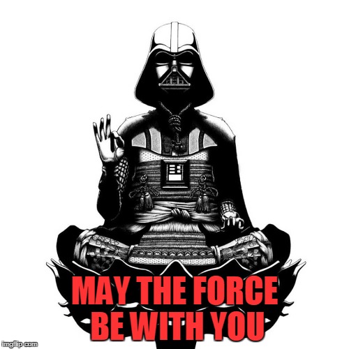 zen force | MAY THE FORCE BE WITH YOU | image tagged in the force,darth vader | made w/ Imgflip meme maker