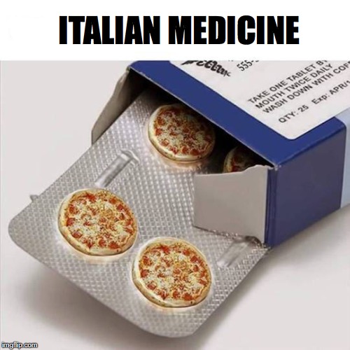 Over The Counter Stomach Medicine | ITALIAN MEDICINE | image tagged in pizza,italian,medication,funny meme | made w/ Imgflip meme maker