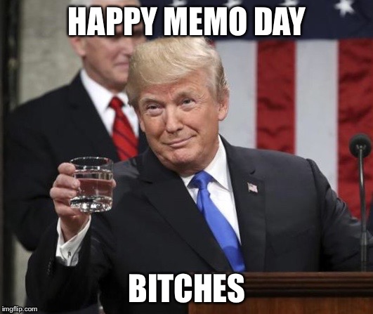 High Quality Happy memo day!!  From yours truly, President Trump! Blank Meme Template