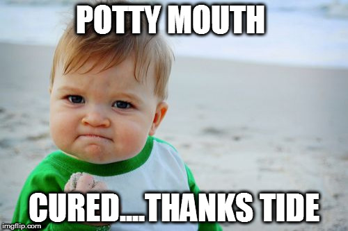 Success Kid Original Meme | POTTY MOUTH; CURED....THANKS TIDE | image tagged in memes,success kid original | made w/ Imgflip meme maker