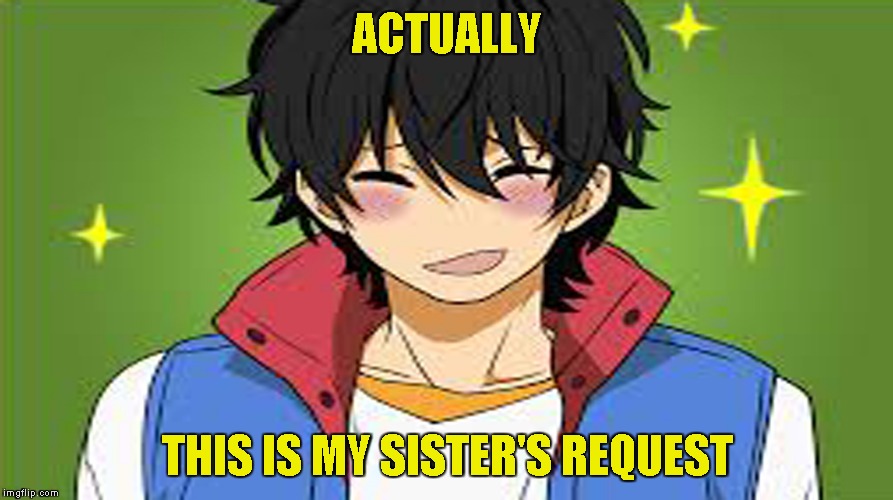 ACTUALLY THIS IS MY SISTER'S REQUEST | made w/ Imgflip meme maker