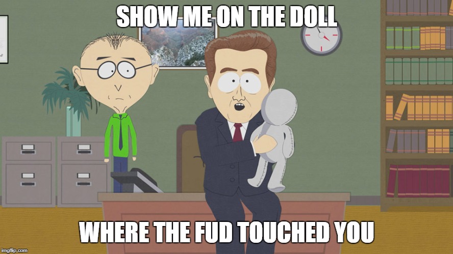 Molestation doll  | SHOW ME ON THE DOLL; WHERE THE FUD TOUCHED YOU | image tagged in molestation doll | made w/ Imgflip meme maker