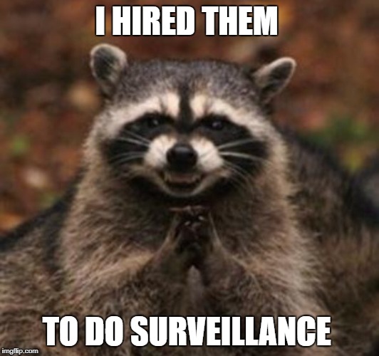 I HIRED THEM TO DO SURVEILLANCE | made w/ Imgflip meme maker
