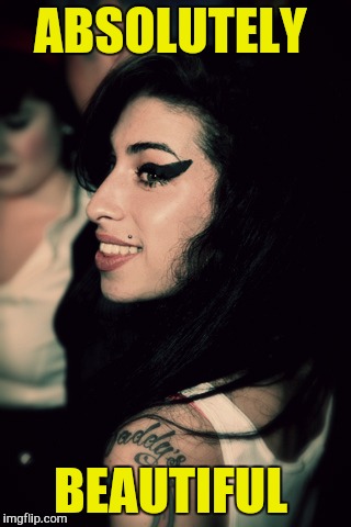 ABSOLUTELY; BEAUTIFUL | image tagged in amy winehouse | made w/ Imgflip meme maker