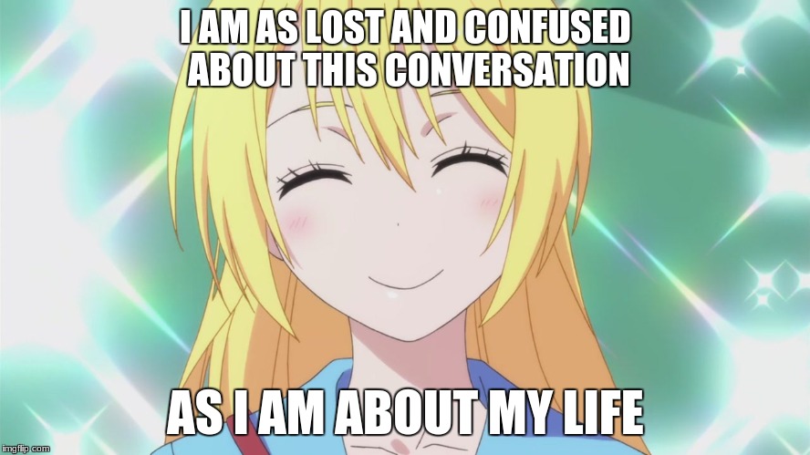 Lost and Confused as My Life | I AM AS LOST AND CONFUSED ABOUT THIS CONVERSATION; AS I AM ABOUT MY LIFE | image tagged in anime,lost,confused,life,my life,conversation | made w/ Imgflip meme maker