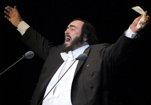 High Quality Pavarotti singing Blank Meme Template