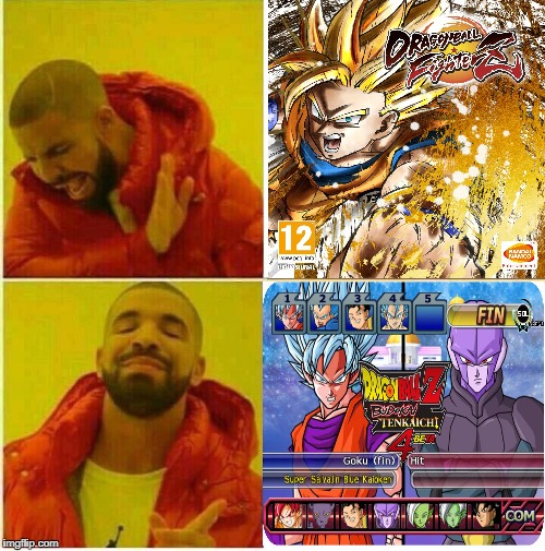 image tagged in memes,dragon ball z,drake,drake hotline approves | made w/ Imgflip meme maker