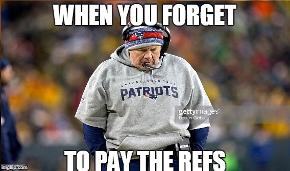 WHEN YOU FORGET; TO PAY THE REFS | image tagged in patriotic eagle,football,funny,funny meme | made w/ Imgflip meme maker