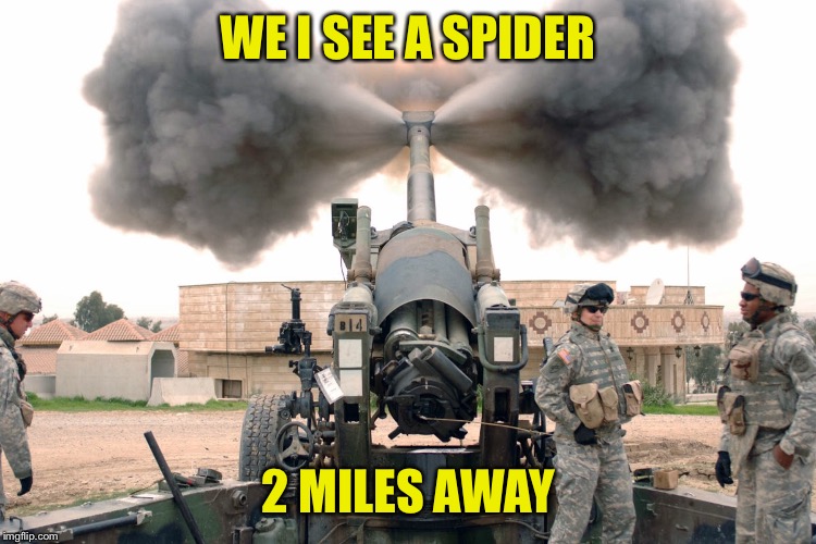 WE I SEE A SPIDER 2 MILES AWAY | made w/ Imgflip meme maker