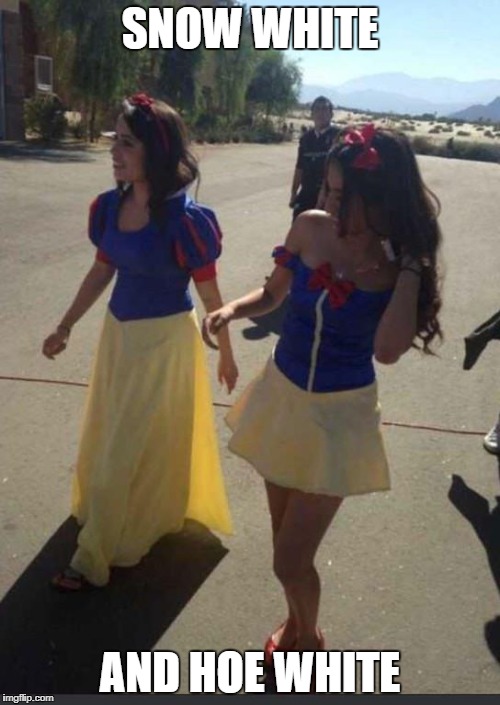Snow & Hoe | SNOW WHITE; AND HOE WHITE | image tagged in snow white,hoe | made w/ Imgflip meme maker