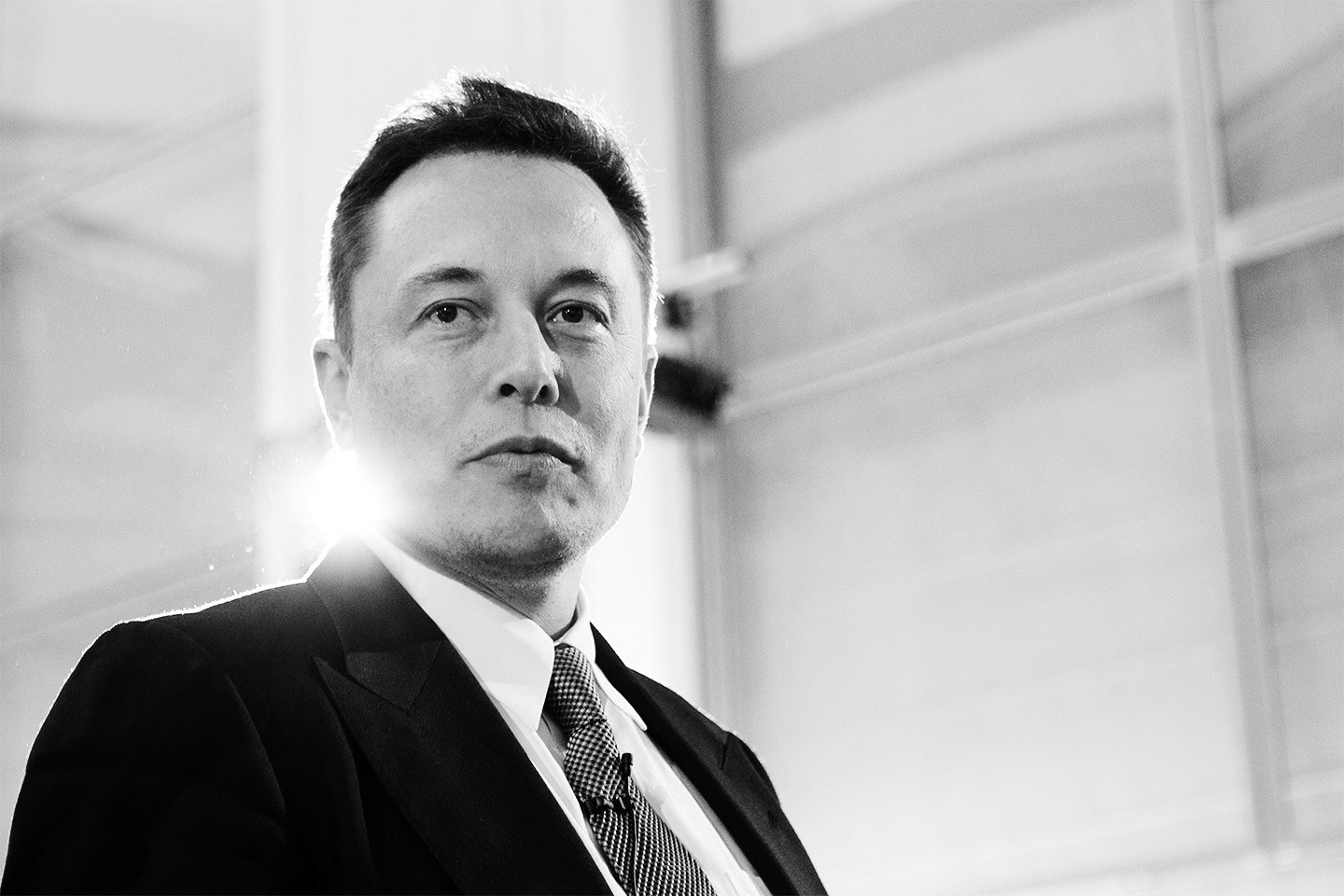 High Quality Elon Musk black and white Blank Meme Template