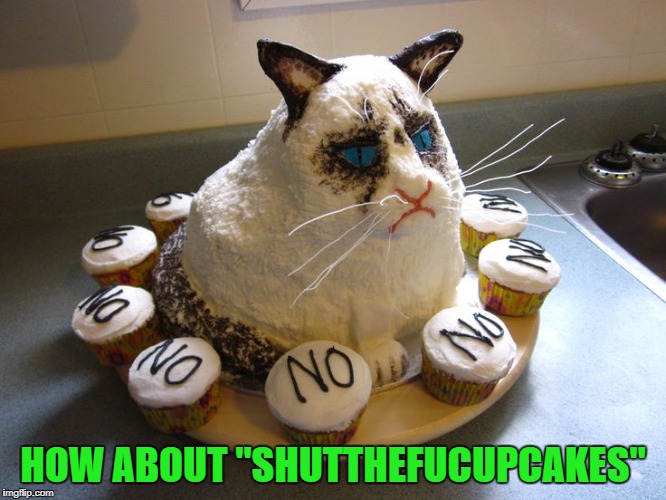 HOW ABOUT "SHUTTHEFUCUPCAKES" | made w/ Imgflip meme maker