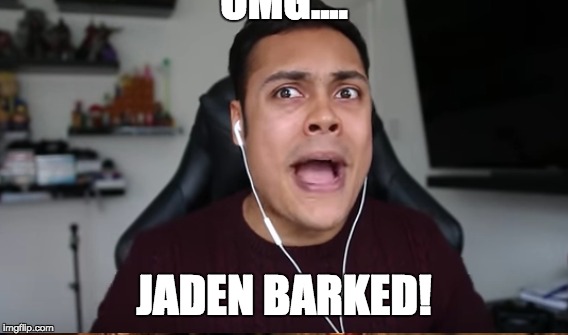 My friend Jaden barked!!!!! | OMG.... JADEN BARKED! | image tagged in dogs,memes,funny meme,omg,jadenbarked,jaden barked | made w/ Imgflip meme maker