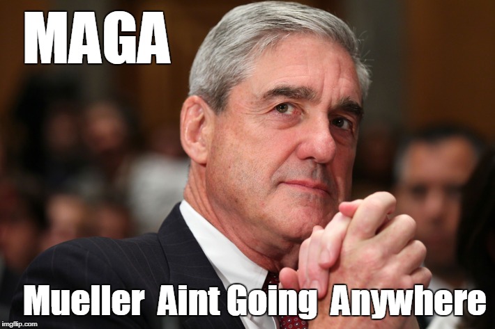 Robert Mueller | MAGA; Mueller 
Aint
Going 
Anywhere | image tagged in robert mueller | made w/ Imgflip meme maker