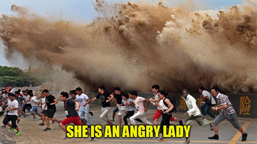 SHE IS AN ANGRY LADY | made w/ Imgflip meme maker