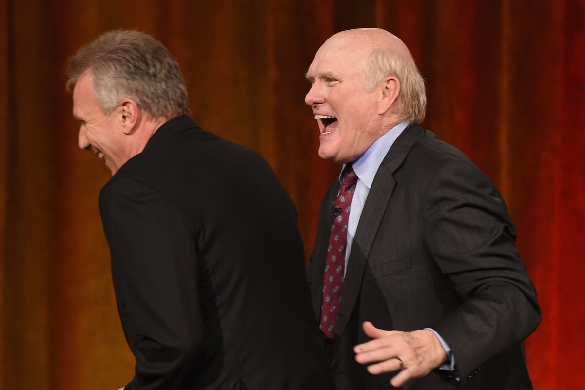 Terry Bradshaw and Joe Montana Blank Meme Template