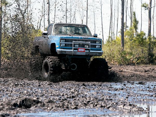 High Quality Chevy mud truck Blank Meme Template