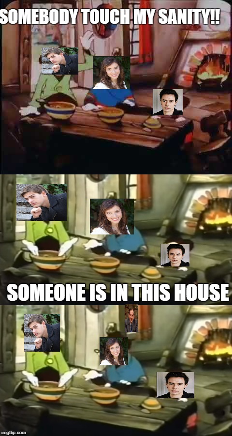 Somebody touch my sanity! | SOMEBODY TOUCH MY SANITY!! SOMEONE IS IN THIS HOUSE | image tagged in scott cawthon,matpat,somebody toucha my spaghet,nathan,sharp | made w/ Imgflip meme maker
