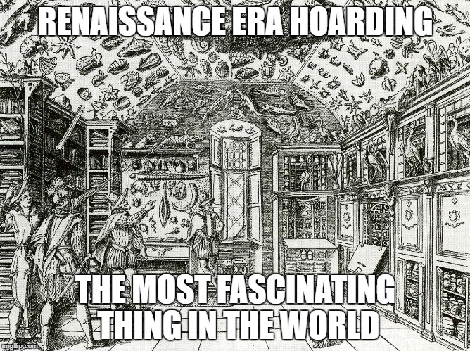 RENAISSANCE ERA HOARDING; THE MOST FASCINATING THING IN THE WORLD | made w/ Imgflip meme maker