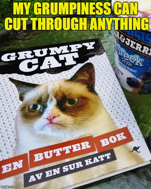 MY GRUMPINESS CAN CUT THROUGH ANYTHING | made w/ Imgflip meme maker