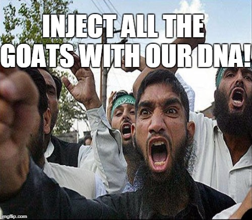 INJECT ALL THE GOATS WITH OUR DNA! | made w/ Imgflip meme maker