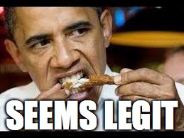 Seems Legit | SEEMS LEGIT | image tagged in obama | made w/ Imgflip meme maker