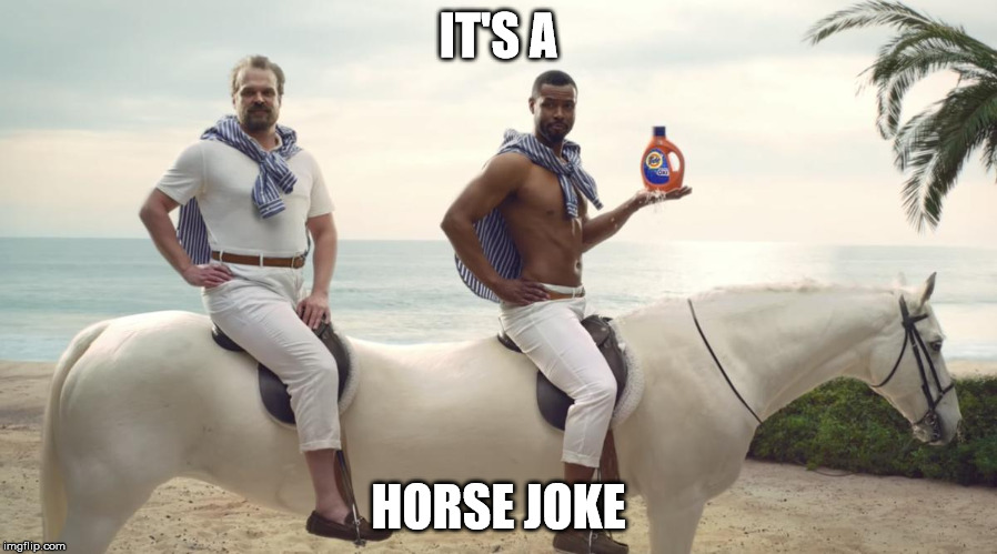 IT'S A; HORSE JOKE | made w/ Imgflip meme maker