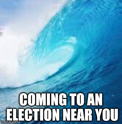 Blue Wave | COMING TO AN ELECTION NEAR YOU | image tagged in blue wave | made w/ Imgflip meme maker