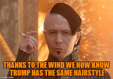 Zorg | THANKS TO THE WIND WE NOW KNOW TRUMP HAS THE SAME HAIRSTYLE | image tagged in memes,zorg,trump,funny,funny memes,hair | made w/ Imgflip meme maker