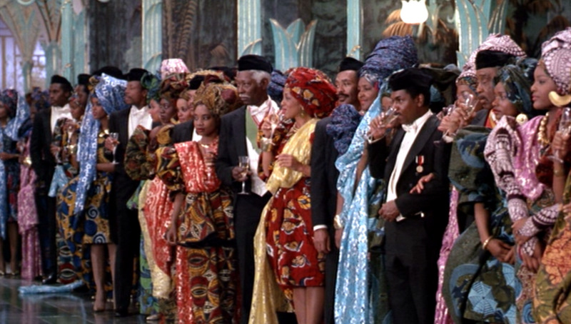 coming to america crowd Blank Meme Template