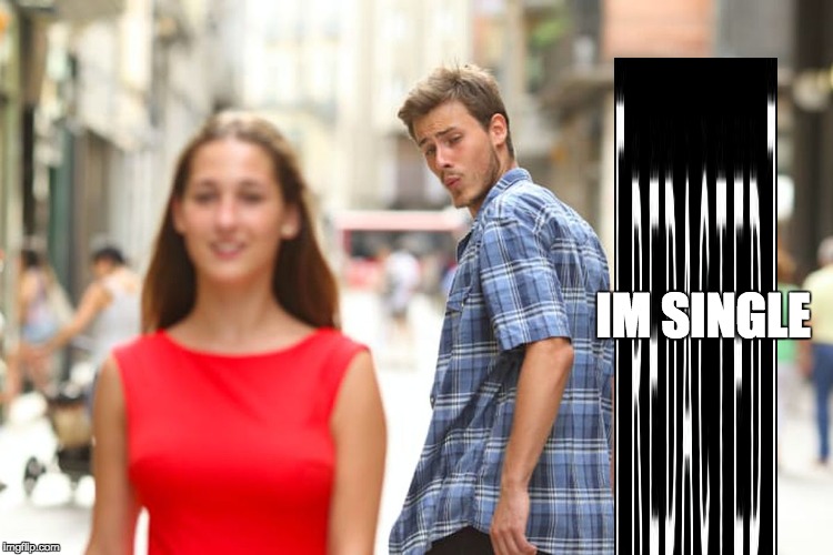 Distracted Boyfriend | IM SINGLE | image tagged in memes,distracted boyfriend | made w/ Imgflip meme maker