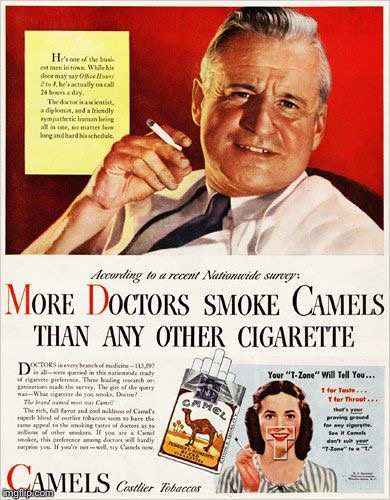 This would never fly today. | image tagged in smoking,doctors,doctor,advertisement | made w/ Imgflip meme maker