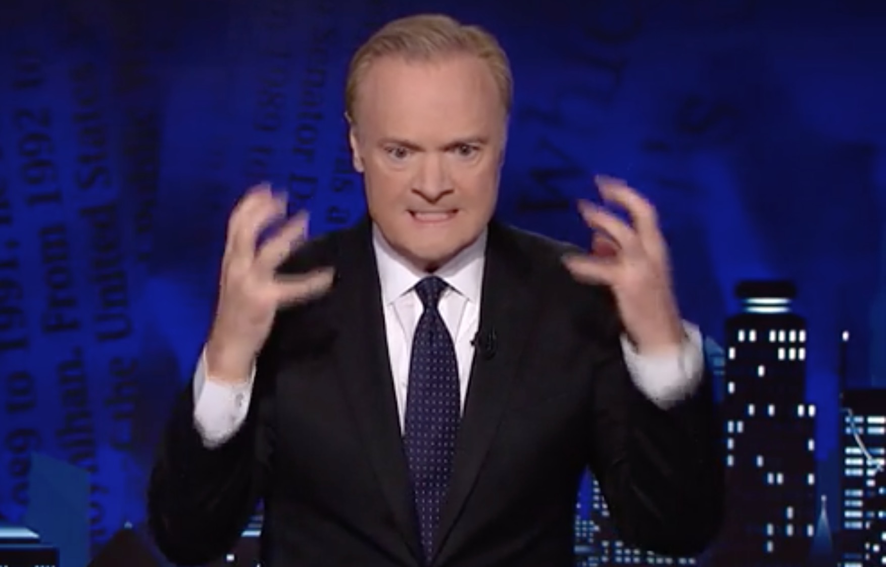 Lawrence O'Donnell is crazy Blank Meme Template