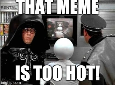 now, now | THAT MEME IS TOO HOT! | image tagged in now now | made w/ Imgflip meme maker