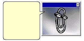 High Quality Classic Clippy small blank message Blank Meme Template