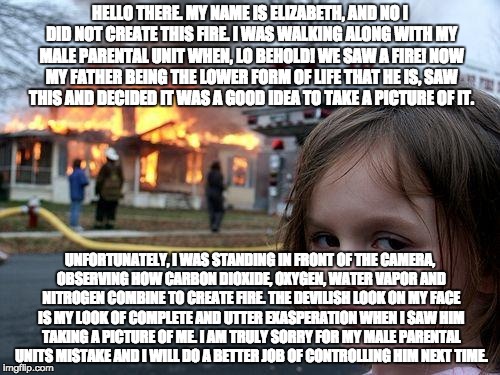 disaster girl fire meme