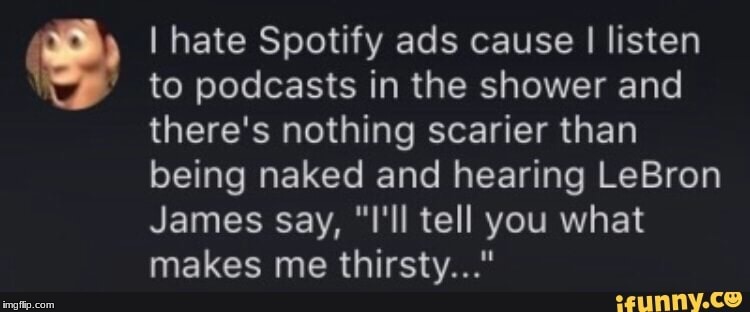 Spotify ads | image tagged in funny | made w/ Imgflip meme maker