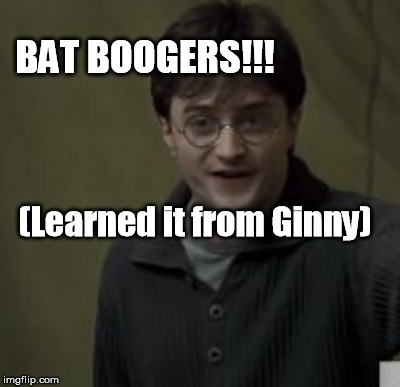 BAT BOOGERS!!! (Learned it from Ginny) | made w/ Imgflip meme maker