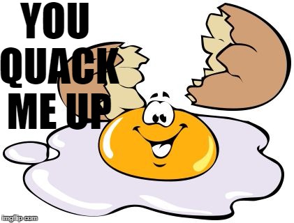 crack me up | YOU QUACK ME UP | image tagged in crack me up | made w/ Imgflip meme maker