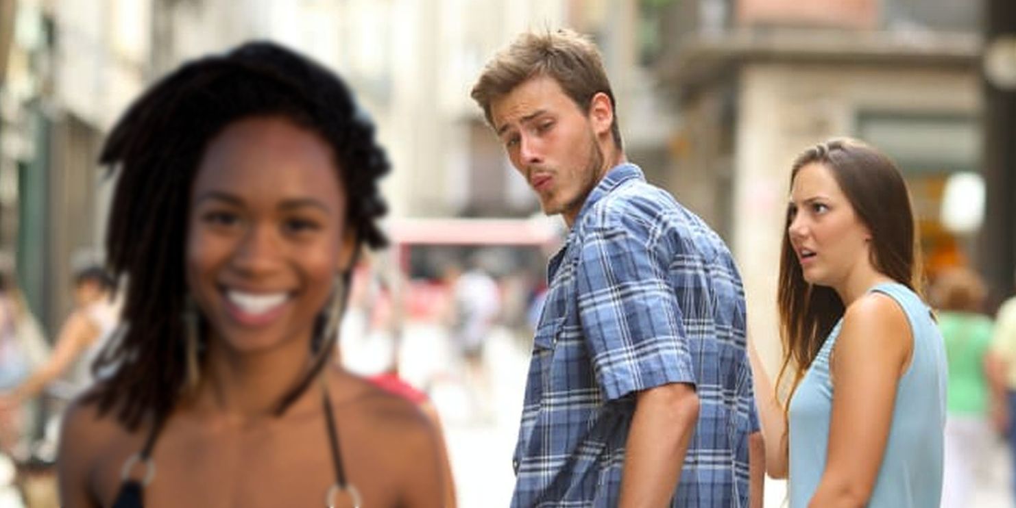 Distracted Boyfriend (Alternate) Blank Meme Template