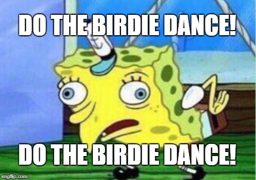 Mocking Spongebob | DO THE BIRDIE DANCE! DO THE BIRDIE DANCE! | image tagged in memes,mocking spongebob | made w/ Imgflip meme maker