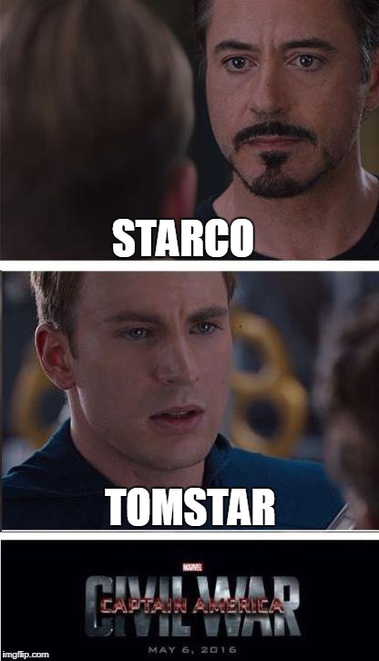 Marvel Civil War 2 | STARCO; TOMSTAR | image tagged in memes,marvel civil war 2,star vs the forces of evil | made w/ Imgflip meme maker