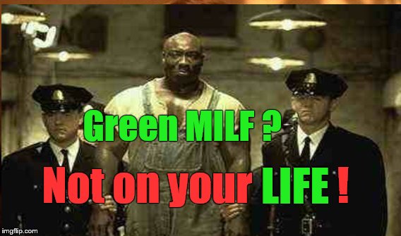 Green MILF ? Not on your LIFE ! LIFE | made w/ Imgflip meme maker