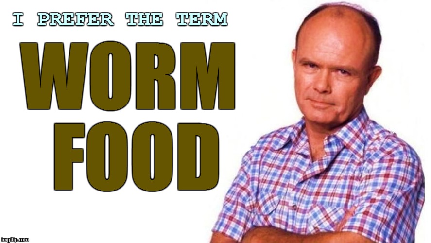 I PREFER THE TERM WORM FOOD | made w/ Imgflip meme maker